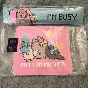 Pusheen Gaming Mousepad and Wrist Pad